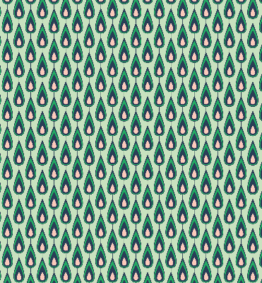 Tenda a rullo per finestra con design a motivo avocado
