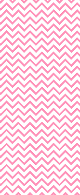 Tenda a rullo per porta finestra con motivo a zigzag rosa orizzontali