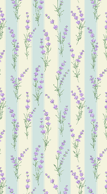 Tenda a rullo interna per finestra con motivo a fiori viola