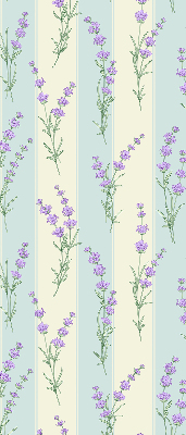 Tenda a rullo interna per finestra con motivo a fiori viola