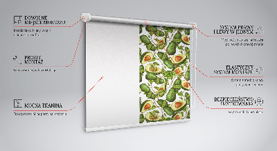 Tenda a rullo per finestra modello avocado
