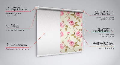 Tenda a rullo per finestra modello Rose