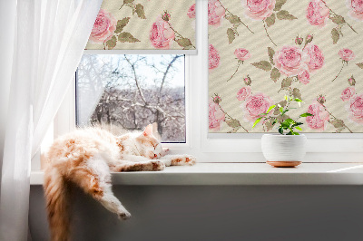 Tenda a rullo per finestra modello Rose