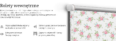 Tenda a rullo in tessuto modello Rose