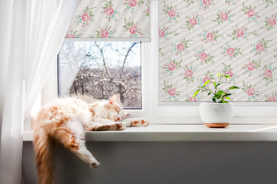 Tenda a rullo in tessuto modello Rose