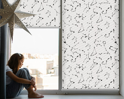 Tenda a rullo da interno modello costellazioni