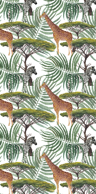 Tenda a rullo per finestra con fantasia di animali e alberi