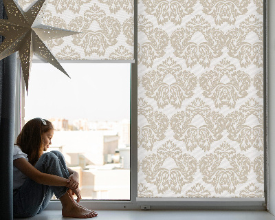 Tenda a rullo in tessuto con fantasia beige