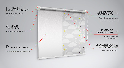 Tenda a rullo per interni modello cigni