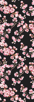 Tenda a rullo per porta finestra con stampa di fiori dall'albero