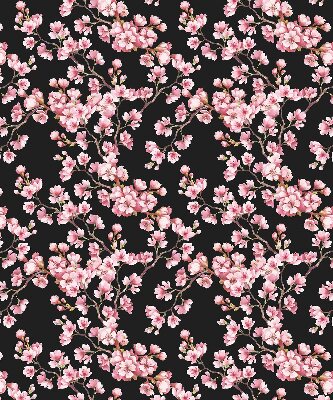 Tenda a rullo per porta finestra con stampa di fiori dall'albero