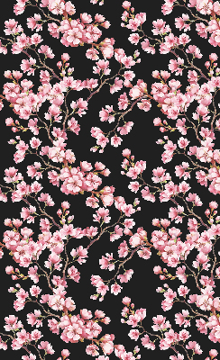 Tenda a rullo per porta finestra con stampa di fiori dall'albero