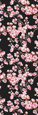 Tenda a rullo per porta finestra con stampa di fiori dall'albero