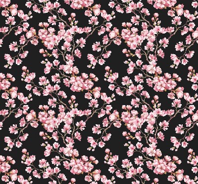 Tenda a rullo per porta finestra con stampa di fiori dall'albero