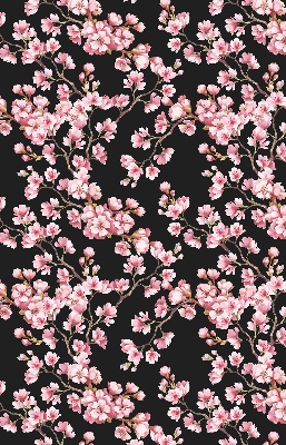 Tenda a rullo per porta finestra con stampa di fiori dall'albero