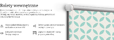 Tenda a rullo per interni con fantasia color beige