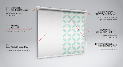 Tenda a rullo per interni con fantasia color beige