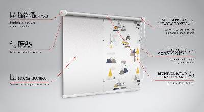 Tenda a rullo per interni modello Stagioni per finestra
