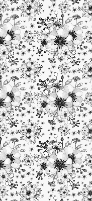 Tenda a rullo per finestra con fantasia a fiori disegnati