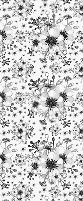 Tenda a rullo per finestra con fantasia a fiori disegnati