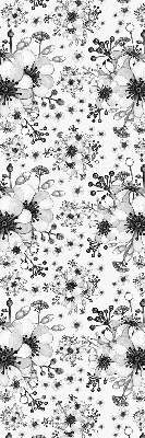Tenda a rullo per finestra con fantasia a fiori disegnati