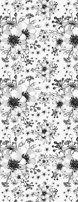 Tenda a rullo per finestra con fantasia a fiori disegnati