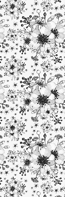 Tenda a rullo per finestra con fantasia a fiori disegnati
