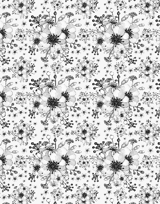 Tenda a rullo per finestra con fantasia a fiori disegnati