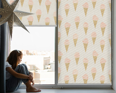 Tenda a rullo in tessuto modello gelato