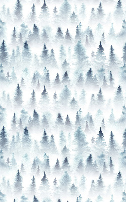 Tenda a rullo per porta finestra con stampa di una foresta nella nebbia