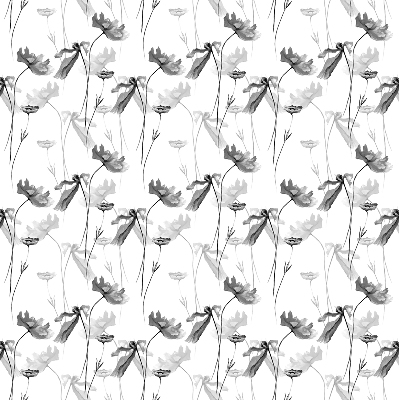 Tenda a rullo per finestra con fantasia a fiori disegnati