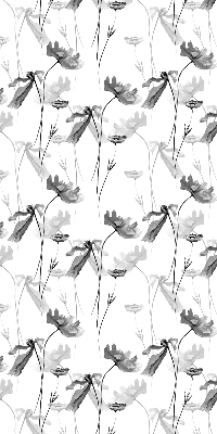 Tenda a rullo per finestra con fantasia a fiori disegnati