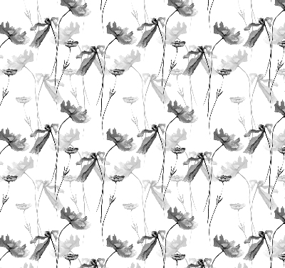 Tenda a rullo per finestra con fantasia a fiori disegnati