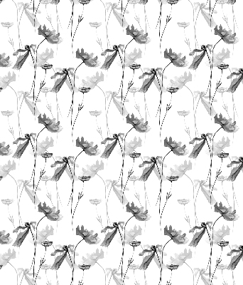 Tenda a rullo per finestra con fantasia a fiori disegnati