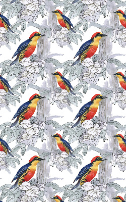 Tenda a rullo in tessuto con fantasia di uccelli colorati