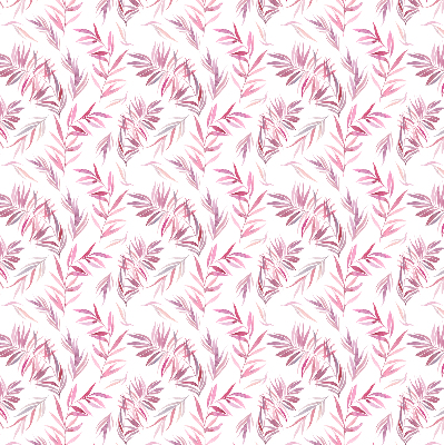 Tenda a rullo per finestra con motivo a foglie rosa
