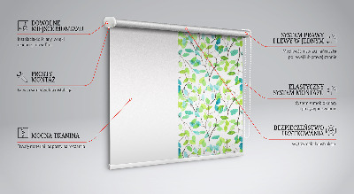 Tenda a rullo per porta finestra modello rami