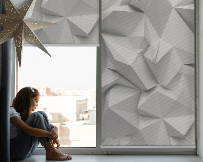 Tenda a rullo per finestra con design a effetto parete di carta 3D