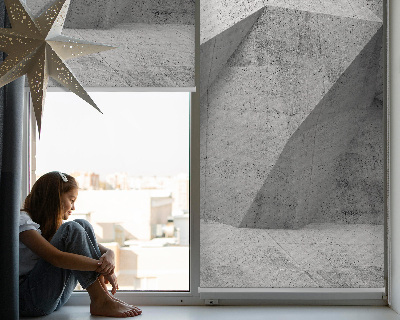 Tenda a rullo in tessuto con stampa effetto muro di pietra 3D