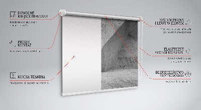 Tenda a rullo in tessuto con stampa effetto muro di pietra 3D