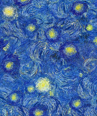 Tenda a rullo per finestra con stampa di un quadro dipinto di blu