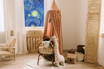 Tenda a rullo per finestra con stampa di un quadro dipinto di blu
