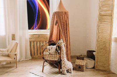 Tenda a rullo da interno con fantasia animazione arancione e blu