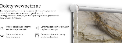 Tenda a rullo per porta finestra decorativa in materia prima