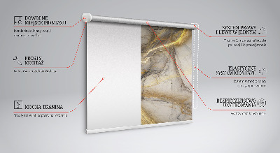 Tenda a rullo per porta finestra decorativa in materia prima