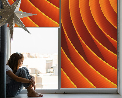Tenda a rullo da interno con stampa con astrazione arancione