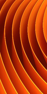 Tenda a rullo da interno con stampa con astrazione arancione