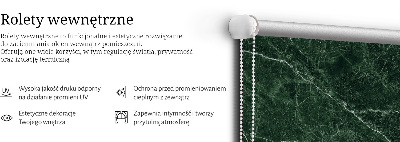Tenda a rullo per porta finestra in marmo verde