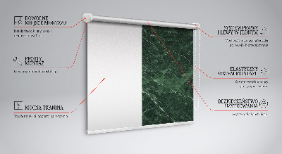Tenda a rullo per porta finestra in marmo verde
