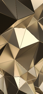 Tenda a rullo per finestra con motivo a triangoli color oro